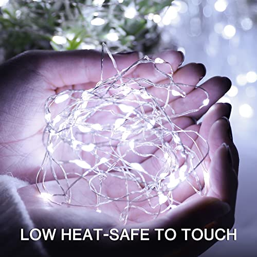 Olafus 16 Pack Fairy Lights Battery Operated, IP68 Waterproof Mini String Light, 7ft Small LED Bottle Light for Wedding Vase Centerpieces Table Decorations Christmas Indoor Party Jars Gift Cool White - color: Cool White