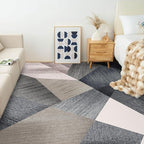 HOMFINE Washable Modern Area Rug - Geometric Style 9x12 Rugs for Living Room, Bedroom, Machine Washable Rug Soft Non Slip Non Shedding Area Rug - Green, 9'x12' - color: Green, size: 9' x 12' (Rectangular)