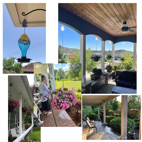 2026 Upgraded Retractable Plant Hanger,Plant Pulleys for Hanging Plants,Easy to Raise and Lower,Quick Lock,Heavy Duty, Adjustable Hook for Garden Baskets Pots,Birds Feeder,(3Pcs,White) - color: 3pcs-white