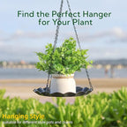 Hanging Planter for Indoor Outdoor, Plant Hanger, Plant Holder, Plant Pot Shelf Basket for Window Wall Ceiling Garden with Chains and Hooks, 2Pcs, Wavy Round - style: Wavy Round