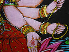 Goddess Gayatri sequins Cotton Batik Wall Hanging Painting : Size 43"x30" Inches - color: Gayatri
