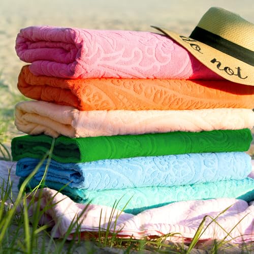 100% Cotton Throw Blanket for Couch Sofa or Bed All Season Terry Blankets & Throws, Lightweight & Breathable Cotton Blanket, Picnic Rug, Terry Bed Sheet (Roses Terry) - color: Roses Terry