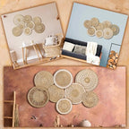 Xuhal 8 Pcs Boho Wall Basket Decor Decorative Bulrush Woven Basket Wall Decor Rustic Farmhouse Hanging Baskets for Kitchen Rustic Home Summer Decorations - style: Novel