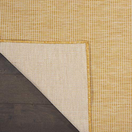 Nourison Home Positano Yellow 2'2" x 10' Area Rug - Easy Clean, Non Shedding, Bed Room, Living Room, Dining Room, Kitchen (10' Runner) - color: Yellow, size: 2'2" x 10' (Runner)