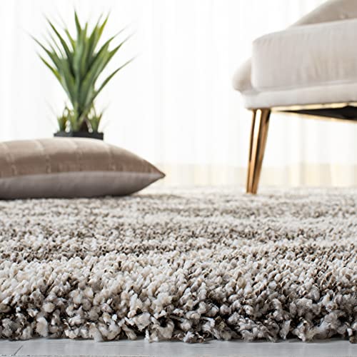 SAFAVIEH Hudson Shag Collection Accent Rug - 2' x 3', Distressed Grey & Ivory, Non-Shedding & Easy Care, 2-inch Thick Ideal for High Traffic Areas in Entryway, Living Room, Bedroom (SGH281K) - color: Distressed Grey/Ivory, size: 2' x 3' (Rectangular)