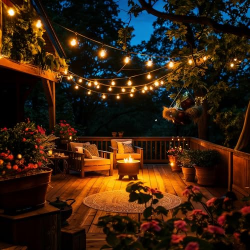 GvvooHome 36 Pack Shatterproof S14 LED Replacement Bulbs for Outdoor String Lights, 1W Equivalent to 11W Incandescent Bulb, Warm White 2200K, Dimmable, E26 Regular Medium Screw Base - size: 36 Count