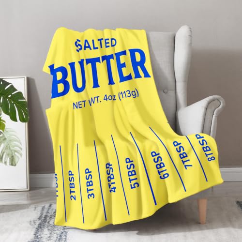 Aimego Salted Butter Flannel Blanket Funny Food Theme Soft Throw Blanket Novelty Gift for Baking Lovers Cozy Couch Bed Sofa Nap Blanket 50x60 Inch Home Decor - color: A-panda Blanket