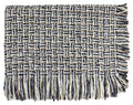 Athena Fossil Woven Soft and Warm 4 Sided Fringe Throw Blanket, 72-inch Length, Living Room or Bedroom Decoration