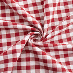KKJIAF Ruffle Gingham Pillow Covers 24 x 24 Inches, Cotton Gingham Pillow Cases Set of 2, Linen Feel Ruffled Plaid Pillow Shams with Envelope Closure for Sofa Bed (Red/White Plaid) - color: Black Plaid, size: 24" x 24" (Pack of 2)