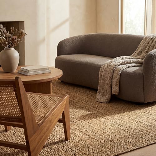 Nuloom Ashli Hand Woven, Natural, 5' x 8', Farmhouse, Jute, Soft and Textured, High Traffic, Stain Resistant, Easy Clean, Durable Area Rug for Bedroom, Living Room, Dining, Den, Foyer, Entryway - color: Natural, size: 5' x 8' (Rectangular)