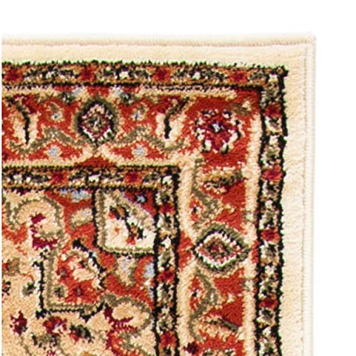 SAFAVIEH Lyndhurst Collection Runner Rug - 2'3" x 6', Ivory & Rust, Traditional Oriental Design, Non-Shedding & Easy Care, Ideal for High Traffic Areas in Living Room, Bedroom (LNH330R) - color: Ivory/Rust, size: 2'3" x 6' (Runner)
