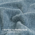 RECYCO Throw Blanket Soft Cozy Chenille Throw Blanket with Fringe Tassel for Couch Sofa Chair Bed Living Room Gift (Dusty Blue, 50'' x 60'') - color: Dusty Blue, size: 50'' X 60''