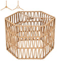 Rattan Lamp Shades, Large Lamp Shades for Table Lamps, Boho Lampshades for Floor Lamps, 12.8"Natural Wicher Shade Replacement, Assembly Required