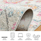SAFAVIEH Madison Collection Runner Rug - 2'3" x 8', Grey & Gold, Boho Chic Glam Paisley Design, Non-Shedding & Easy Care, Ideal for High Traffic Areas in Living Room, Bedroom (MAD600F) - color: Grey/Gold, size: 2'3" x 8' (Runner)