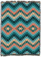 Pure Country Weavers Catus Blooming - Western Tapestry Throw Blanket Woven from Cotton - Made in The USA (72x54) - color: Catus Blooming