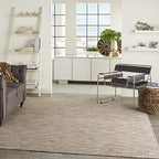 Nourison Home Positano Beige 2'2" x 12' Area Rug - Easy Clean, Non Shedding, Bed Room, Living Room, Dining Room, Kitchen (12' Runner) - color: Beige, size: 2'2" x 12' (Runner)