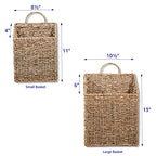Trademark Innovations Hanging Wall Mounted Baskets - Set of 2 (Small) - size: Small