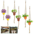 Keadic 6Pcs Macrame Plant Hanger, 3 Sizes Indoor Hanging Plant Holder Hanging Plant Holder Plant Hangers Hanging Planters for Indoor Plants for Home Patio Garden