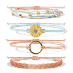 choice of all String Bracelets for Women Boho Wave Surfer Beach Wear Cute Bracelets Set Summer Friendship Jewelry Accessories Beach Stuff - color: B1:white beach surfer bracelets