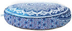 Decorative Ombre Mandala Large Round Pillow Sham Floor Cushion Bohemian Ottoman Pouf Footstool Case Outdoor Yoga Mat Boho Decor Sofa Cover