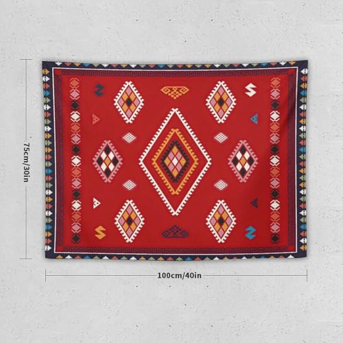 Tribal Aztec Bohemian Tapestry, Ethnic Abstract Geometric Vintage Retro Colorful Art Tapestries Home Decor for Living Room Bedroom Decoration 40in Wx30in H (102×76cm) - color: Bohemian Tapestry-4, size: 40in"Wx30in"H (102×76cm)