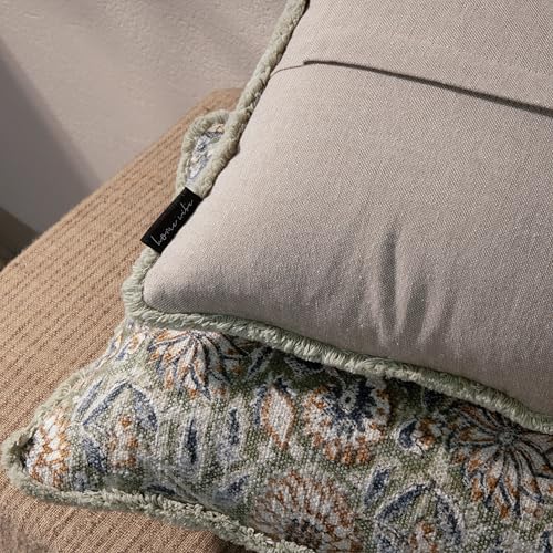 Decorative Throw Pillow Covers, Set of 2 (Fern Green, 12" x 20" (Pack of 2)) - color: Fern Green, size: 20" x 12" (Pack of 2)