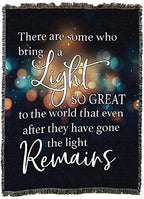 Pure Country Weavers There are Some Who Bring a Light So Great Blanket Lights - Sympathy Bereavement Gift Tapestry Throw Woven from Cotton - Made in the USA (72x54) - color: Light So Great, size: 72" x 54"