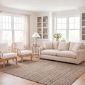 SAFAVIEH Area Rug 8x10 - Natural Fiber Collection - Large - Olive & Natural, Handmade Jute & Cotton, Boho Stripe Farmhouse Rustic Design, Ideal for Living Room, Bedroom, Dining Space (NFB656X) - color: Olive/Natural, size: 8' x 10' (Rectangular)