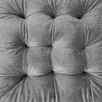 ELFJOY 4 Pack Chair Cushions for Dining Chairs Chair Pads Cushion for Kitchen Office Tufted Square Seat Cushion with Ties (16" Grey Velvet) - color: Grey