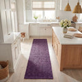 SAFAVIEH Natural Fiber Collection Runner Rug - 2'6" x 8', Purple, Handmade Jute, Farmhouse Style, Chunky Textured Thick Pile (NF447B) - color: Purple, size: 2'6" x 8' (Runner)