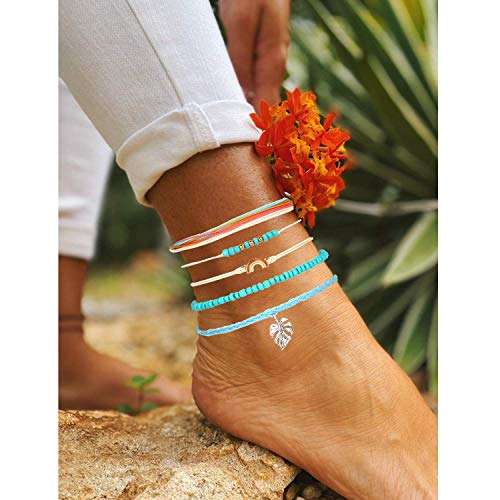 choice of all String Bracelets for Women Boho Wave Surfer Beach Wear Cute Bracelets Set Summer Friendship Jewelry Accessories Beach Stuff - color: D2:12 pcs blue orange surfer bracelets
