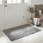 SAFAVIEH Area Rug 2x3 - Cape Cod Collection - Blue & Natural Brown, Handmade Jute & Cotton, Woven Braided Design (CAP202M) - color: Blue/Natural, size: 2' x 3' (Rectangular)