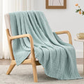 Love's cabin 100% Cotton Muslin Blanket, 6 Layer Lightweight Breathable Gauze Throw Blanket 50 x 60 Inches, Soft All Season Blanket for Couch, Bed, Sofa, Cyan - color: Cyan, size: Throw(50"x60")
