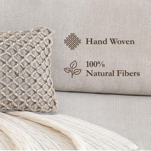 Boho Living Jada Premium Woven Design, Decorative Throw, Living Room Décor, (1) 12" x 20" Pillow Cover, Grey - color: Grey, size: (1) 12" x 20" Pillow Cover