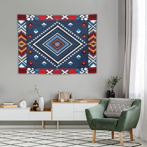 Bohemian Aztec Tapestry, Tribal Navajo Geometric Vintage Art Print Tapestries Home Decor for Living Room Bedroom Decoration 40in Wx30in H (102×76cm) - color: Bohemian Tapestry-32, size: 40in"Wx30in"H (102×76cm)
