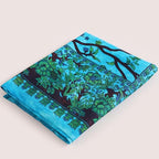 Popular Handicrafts Tapestry Wall Hanging Hippie Tree of Life Kaleidoscope Bohemian Hippy Intricate Floral Design Indian Tapestries Bedspread Turquoise 53 x 78 Inch - color: Turquoise, size: 78"L x 53"W