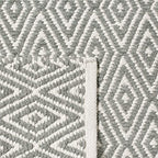 SAFAVIEH Boston Collection 5' x 8' Grey BOS682E Handmade Flatweave Cotton Area Rug - color: Grey, size: 5' x 8' (Rectangular)