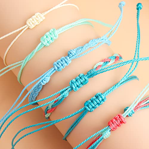 choice of all String Bracelets for Women Boho Wave Surfer Beach Wear Cute Bracelets Set Summer Friendship Jewelry Accessories Beach Stuff - color: G1:17 pcs rainbow surfer bracelets