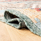 SAFAVIEH Kilim Collection Area Rug - 10' x 14', Natural & Blue, Handmade Flat Weave Jute, Ideal for High Traffic Areas in Living Room, Bedroom (KLM760M) - size: 10' x 14' (Rectangular)