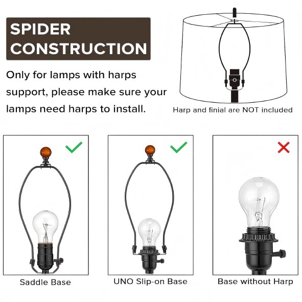 GO&SO Yellow Velvet Drum Lamp Shade Set of 2 Medium 13" Top x 13" Bottom x 10" High(Spider) Modern Lamp Shades For Table Lamps & Bedside Lamp Replacement Lampshade, Hand Crafted, Required Assembly - color: yellow--2, size: 13*13*10 inch-2 Pack