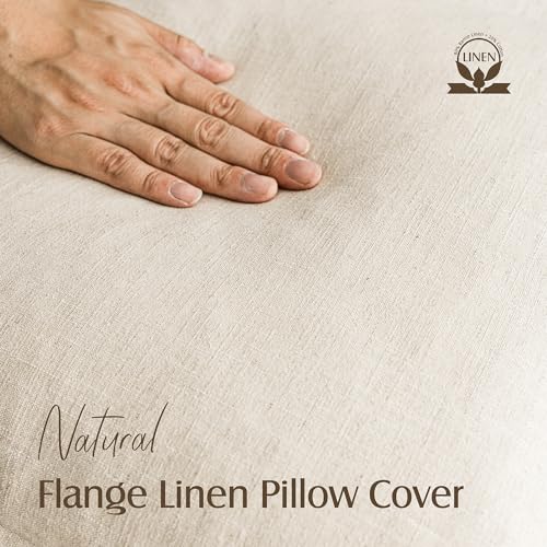 Foindtower Pack of 2, Decorative Linen Soild Throw Pillow Covers Soft Accent Cushion Case Boho Farmhouse Neutral Pillowcase for Couch Sofa Bedroom Living Room Home Decor 18 x 18 Inch Natural Beige - color: Natural Beige, size: 18" x 18" (Pack of 2)