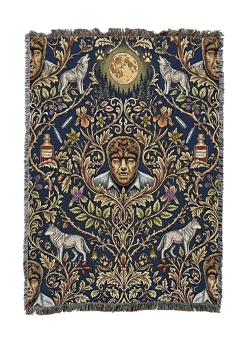 Pure Country Weavers Monster Wolf Man Blanket - Fantasy Gift - Tapestry Throw Woven from Cotton - Made in The USA (50X60) - color: Monster Wolf Man, size: 50x60