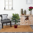 Nearly Natural Areca Palm with Wicker Basket Silk Plant