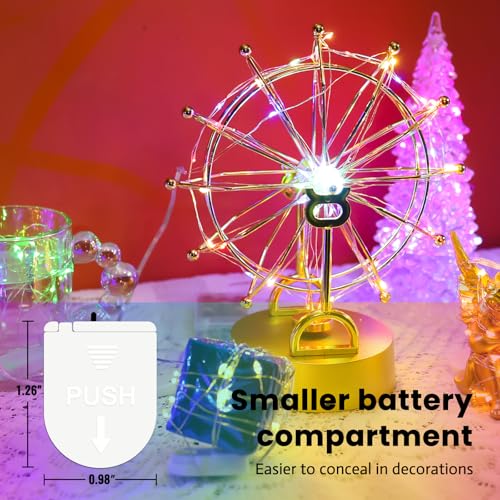 ZSJWL 30 Pack Multicolor Fairy Lights Battery Operated, 7FT 20LED Mini Starry Light Mason Jar Lights for Indoor Outdoor Party Wedding Halloween Thanksgiving - color: Multicolor, size: 30 Pack – Battery Powered