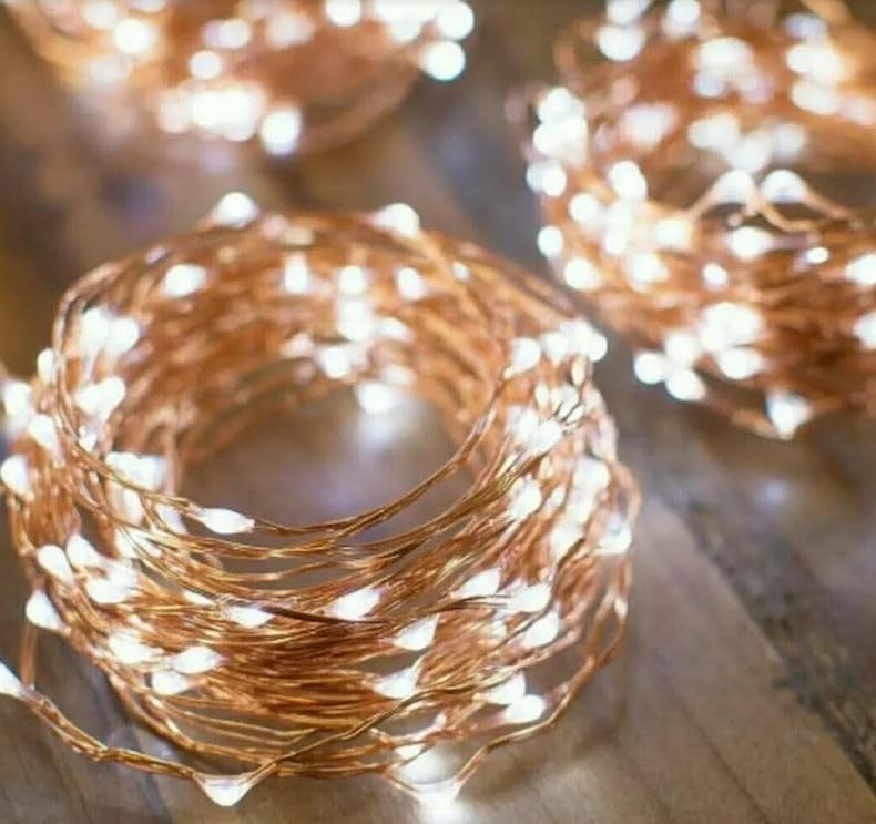 MagicPro String Lights, Fairy USB String Light with 200 Warm White LEDs, 66 FT Copper String Lights for Bedroom Wall Ceiling Christmas Tree Wreath Craft Wedding Party Decoration (1)
