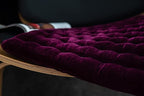 vctops Luxury Velvet Square Chair Pad Thin Soft and Comfy Chair Cushion Tufted Indoor Seat Cushion Pillow Tatami (Purple,17"x17")