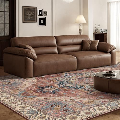 Deerly Vintage Area Rug 5x7 Boho Washable Rug for Living Room Bedroom Non Slip Low Pile 5x7 Rug for Kitchen Entryway Bedroom Dining Room Office, Brickred/Multi - color: Brickred & Multi, size: 5' x 7' (Rectangular)