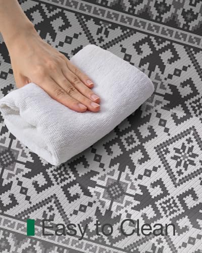 LUMI Anti-Fatigue Kitchen Floor Mats Set of 2,Cushioned Comfort Standing Rug Waterproof 2PCS, Non-Slip Ergonomic Foam Runner for Sink, Laundry, Office & Home,17x29+17x59, - color: Gray and White, size: 59"L x 17"W x 0.4"Th + 30"L x 17"W x 0.4"Th