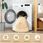 Asrug Imitation Jute Low Pile Round Rug Area Rug Washable Non-Slip Circle Rug Soft Plush Touch Circle Rugs Round for Kitchen Bathroom Living Bedroom Nursery, Carpet 2ft /24 inch/61 cm Brown - color: Brownline, size: 2ft