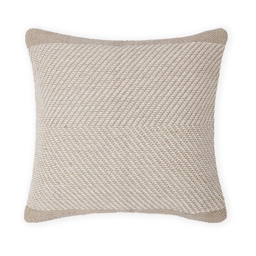 · REDEARTH · Handmade Boho Throw Pillow Covers - Bohemian Chic Farmhouse Style - Accent Woven Indoor and Covered Patio Pillow Cushion Cases for Couch, Bed, Chair, Sofa, Benches – Set of 2-18"x18" - - color: Artisanal Chevron, size: 18" x 18" (Pack of 2)